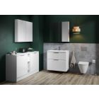 Conjunto armario Cersanit City S584-018-DSM, encimera Cersanit Moduo S590-023, S599-0162, S584-034