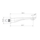 Conjunto grifo de bañera y ducha Cersanit Mille S951-342, conjunto de ducha Cersanit Mille S951-522, S951-711