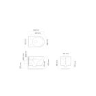 Conjunto taza de inodoro Oltens Holsted 42016000, tapa de inodoro Oltens Holsted 45112000