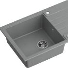 Conjunto fregadero GraniteQ Quadron Peter HCQP7850SZK, grifo de cocina Quadron Kate 3623500_GR, MFS1001GR