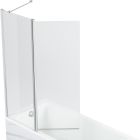 Conjunto bañera rectangular Roca Savai A248587000, mampara de bañera Roca Town-N AMP2210012M