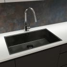 Conjunto fregadero de acero Oltens Stalvask 71102300, grifo de cocina Oltens Skafta 35206800