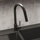 Conjunto fregadero de granito Blanco Legra 6 526084, grifo de cocina Oltens Litla 35204300