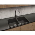 Conjunto fregadero Tectonite Franke Orion 114.0286.441, grifo de cocina Oltens Skafta 35206300
