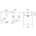 Conjunto fregadero de granito Franke Maris 125.0686.716, grifo de cocina Franke Lina 115.0693.229