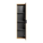 Conjunto espejo Comad Apollo 2 LUSTRO LED CZARNE APOLLO 2 900X500, armario Comad Adel Oak ADEL OAK 82-60-B-2S, ADEL OAK 80-01-B-1D, NATURE WOTAN 89-140-46 M, UM-6289MAGIC50DP, XILO BLACK 81-01-A