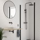 Conjunto puerta de ducha Oltens Breda 21214300, mampara de ducha Oltens Breda 22105300