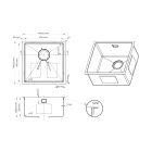 Conjunto fregadero de acero Oltens Hydda 71103100, producto limpiador para fregaderos de acero Oltens NanoClean 89600000