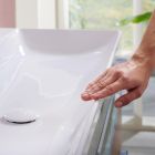 Conjunto armario Hansgrohe Xelu Q 54029700, lavabo Hansgrohe Xelu Q 61020450