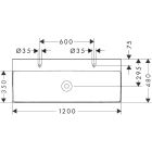 Conjunto armario Hansgrohe Xelu Q 54037000, lavabo Hansgrohe Xelu Q 61042450
