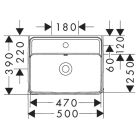 Conjunto armario Hansgrohe Xilesa E 54247700, lavabo Hansgrohe Xanuia Q 61008450