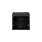 Conjunto armario Comad Nova Black NOVA BLACK D2 82-60-2D, lavabo Comad Sky 3 SKY 3 60CM DP (E-8099-3-60)
