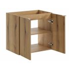 Conjunto armario Comad Nova Oak NOVA OAK A 82-60-2D, lavabo Comad Wiki UN-WIKI-SW, NOVA BLACK B 89-60