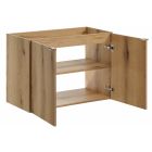 Conjunto armario Comad Nova Oak NOVA OAK A 82-80-2D, lavabo Comad Beyond BEYOND 5 WHITE ( E-6564 ), NOVA OAK A 89-80