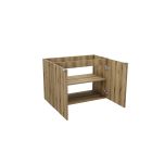 Conjunto lavabo Comad Beyond BEYOND 5 BLACK ( E-6564 ), armario Comad Nova Oak NOVA OAK A 82-80-2D, NOVA BLACK B 89-80