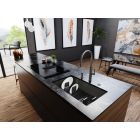 Conjunto grifo de cocina Franke Mythos Masterpiece Pull-Out Spray 115.0711.555, dispensador de líquidos Franke Atlas 112.0717.103