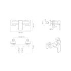 Conjunto grifo para ducha Oltens Hadsel 33006300, soporte de ducha Oltens Hald 37403300, 37200300, 37111300