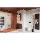Conjunto kit de montaje Excellent Ortigo KAEX.5012.1014.BL, puerta de ducha Excellent Ortigo KAEX.5007.01.1400.LP2/2, KAEX.5007.01.1400.LP1/2