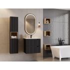 Conjunto armario Comad Line Reed Green LINE REED GREEN D 82-80-2S, lavabo Comad Dance White CFP-8009DANCE80DP