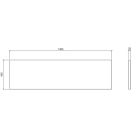 Zestaw Comad Nova Oak/White szafki 60 cm, 60 cm i 20 cm wiszące dąb z blatem meblowym 140 białym SET-NOA B WHITE 140CM D