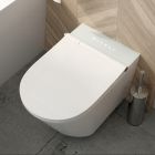 Conjunto inodoro con función de bidé Oltens SmartFrisk 42038000, marco empotrado Oltens Triberg 50001000, 59019000
