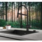 Conjunto grifo de cocina Franke Active Semi Pro Spray 115.0653.409, dispensador de líquidos Franke Active SM 119.0547.906