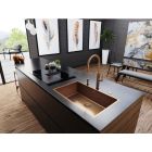 Conjunto grifo de cocina Franke Mythos Masterpiece Pull-Out Spray 115.0711.557, dispensador de líquidos Franke Atlas 112.0717.104