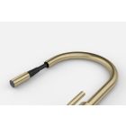 Conjunto grifo de cocina Franke Mythos Masterpiece Pull-Out Spray 115.0711.558, dispensador de líquidos Franke Atlas 112.0717.105