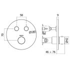 Conjunto grifo de bañera y ducha Kronenbach Smart Push 19044002CR, ducha con efecto lluvia Kronenbach Supra 2.0 15 376 300 1904, 01900190KBN, 27409000KBN, 28628002 KB, 27500000 KB, 28272000 KB