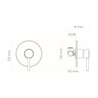 Conjunto grifo para ducha Oltens Molle 33100910, conector angular con soporte Oltens Hvita 39304910, 37102910, 37200910