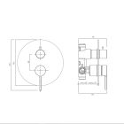 Conjunto grifo de bañera y ducha Oltens Rann 34111300, ducha con efecto lluvia Oltens Vindel 37000300, 39100300, 39400300, 39304300, 37102300, 37200300