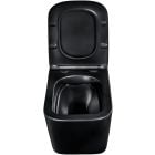 Zestaw Comad Talia Casella umywalka nablatowa Slim z szafką podumywalkową 60 cm, szafkami wiszącymi bocznymi, lustro i miska WC wisząca z deską dąb-czarny SET-TC B BLACK 60CM UN SLIM BL HC