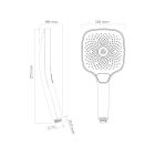 Conjunto grifo para ducha Oltens Hamnes 33105100, alcachofa de ducha Oltens Havis EasyClick 37108100, 39304100, 37200100