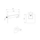 Conjunto ducha con efecto lluvia Ksuro 01 16000010, grifo para ducha Ksuro 01 12000010, 16002010