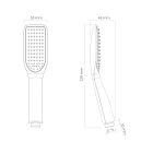 Conjunto grifo para ducha Oltens Hadsel 33006300, soporte de ducha Oltens Hald 37403300, 37200300, 37111300