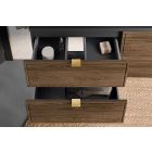 Conjunto armario Comad Talia Casella TALIA CASELLA 82-60-46-2S, lavabo Comad Sky SKY 1 BLACK MATT 60 DP ( E-8099-60 )