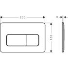 Conjunto taza de inodoro con asiento de cierre suave Hansgrohe EluPura Original S 60288450, marco empotrado Hansgrohe iFrame universal 01022180, 66001700