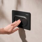 Conjunto taza de inodoro con asiento de cierre suave Hansgrohe EluPura Original S 60288450, marco empotrado Hansgrohe iFrame universal 01022180, 66002670