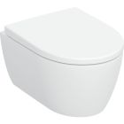 Conjunto taza de inodoro con asiento de cierre suave Geberit iCon 503.048.00.8, marco empotrado Geberit Duofix 111.320.00.6