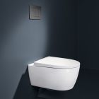 Conjunto taza de inodoro con asiento de cierre suave Geberit iCon 503.048.00.8, marco empotrado Geberit Duofix 111.320.00.6