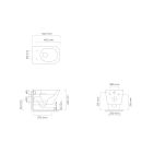 Conjunto taza de inodoro Oltens Hadsel 42043000, tapa de inodoro Oltens Hadsel 45120000