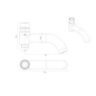 Conjunto conjunto de ducha Oltens Vatten 36505810, caño de grifo Oltens Numa 39106810