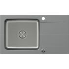 Conjunto fregadero de granito y acero Quadron Edward FUS_E7844SZ_3623500BS, inserto para escurridor Quadron Q R3825GR_MP