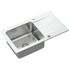 Conjunto fregadero de granito y acero Quadron Edward FUS_E7844BI_3623500BS, inserto para escurridor Quadron Q R3825GR_MP