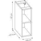 Conjunto armario Comad Line Reed Green LINE REED GREEN D 82-60-2S, armario Comad Nova Oak NOVA OAK 81-20-39, NOVA OAK A 89-80