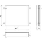 Conjunto armario Kronenbach Cube 2.0 KB100205CR, marco para instalación empotrada de espejo Colador para desagüe Kronenbach Cube 2.0 NU1000030NU