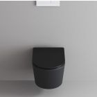 Conjunto taza de inodoro Kronenbach Tube KB100082MB, tapa de inodoro Kronenbach Tube KB100083MB