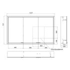 Conjunto armario Kronenbach Cube 2.0 KB100228MB, marco para instalación empotrada de espejo Colador para desagüe Kronenbach Cube 2.0 NU1000032NU