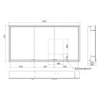 Conjunto armario Kronenbach Cube 2.0 KB100229MB, marco para instalación empotrada de espejo Colador para desagüe Kronenbach Cube 2.0 NU1000034NU