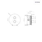 Conjunto grifo de bañera y ducha Oltens Katla 34600810, caño de grifo Oltens Molle 39100810, 39305810, 37106810, 37203800